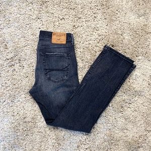 Men's Hollister Black Distressed Skinny Jean 34X32